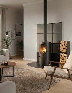 solaria SOL4040-OLAIRE SOL4040-NOIR-SOL SOL4040-NOIR-HAUT 2 Modularna stenska zaščita Solaria za peči na drva in pelete